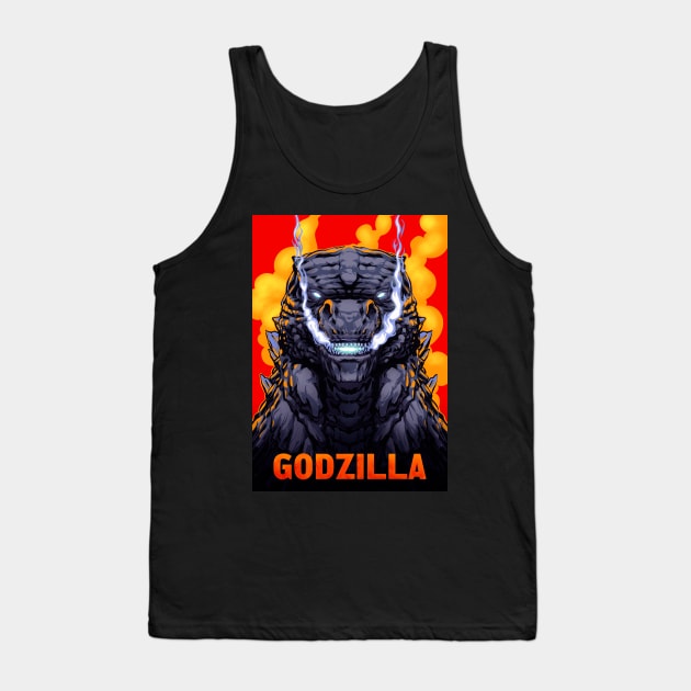 God of Monster Tank Top by EderSouza